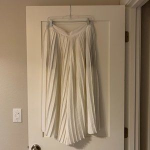 Vince White Crinkled Pants